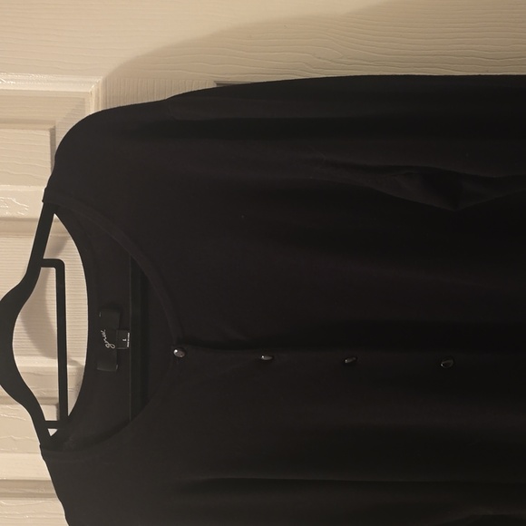 GNW BRAND WOMEN'S BLACK FRONT BUTTON CARDIGAN SWEATER SIZE LARGE - Picture 5 of 15